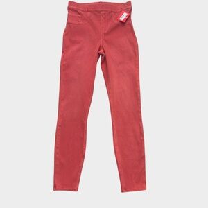 Spanx Ankle Jean-ish Leggings Womens‎ Small Nantucket Red Denim Jeggings Stretch